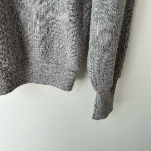 VTG Lacoste Gray Cardigan Sweater Men's Large 100% Orlon Acrylic USA MADE - Picture 13 of 13